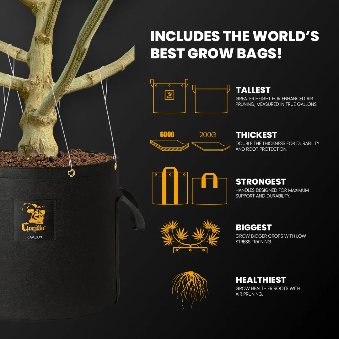 5x5 Grow Tent Kit Pro - Soil with X2 V2