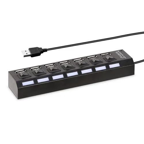 7 Port USB 2.0 Hub High Speed Multiport