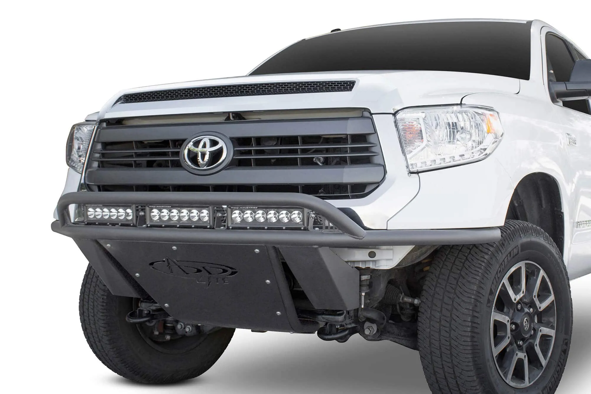 Addictive Desert Designs (ADD) LITE Front Bumper with Top Hoop 2014-2021 Toyota Tundra (F743842940103)