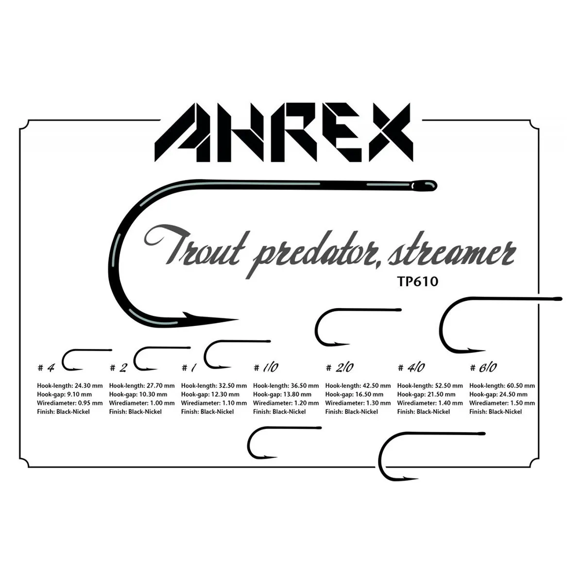 Ahrex TP 610 Trout Predator Streamer Hook