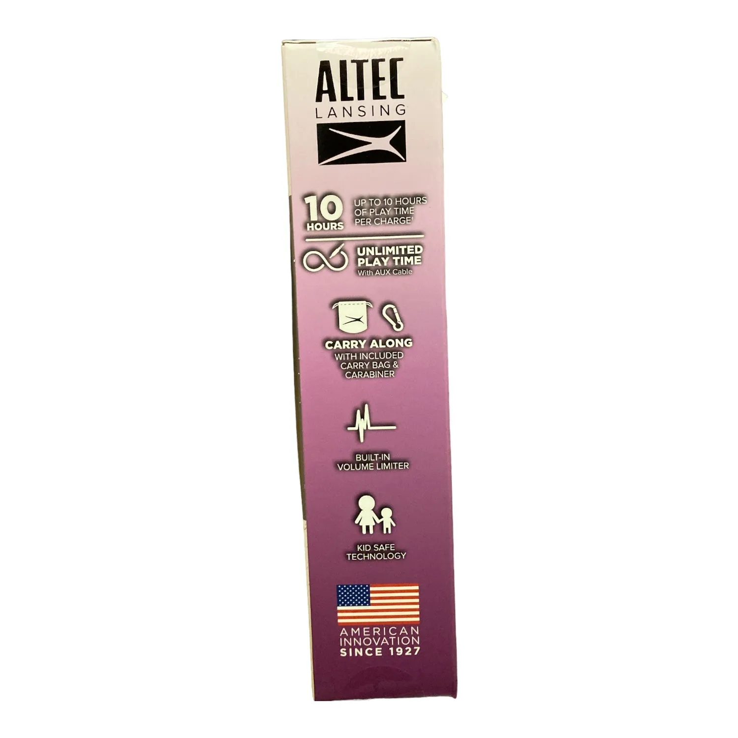 Altec Lansing Kid Safe 2-in-1 Bluetooth Wireless Headphones - Princess Pink