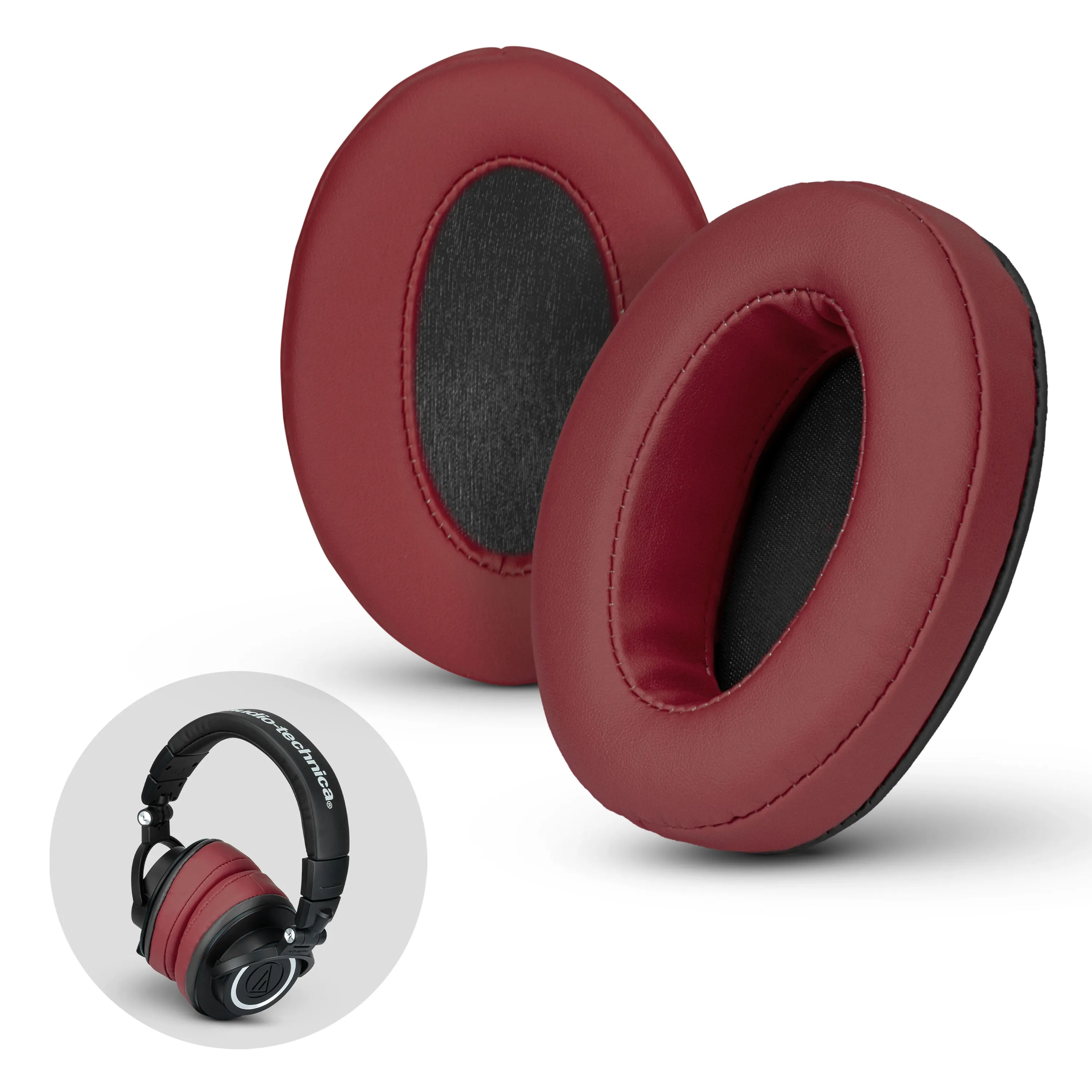 Memory Foam Earpads for Headphones, Angled Oval Design - Enhanced Comfort