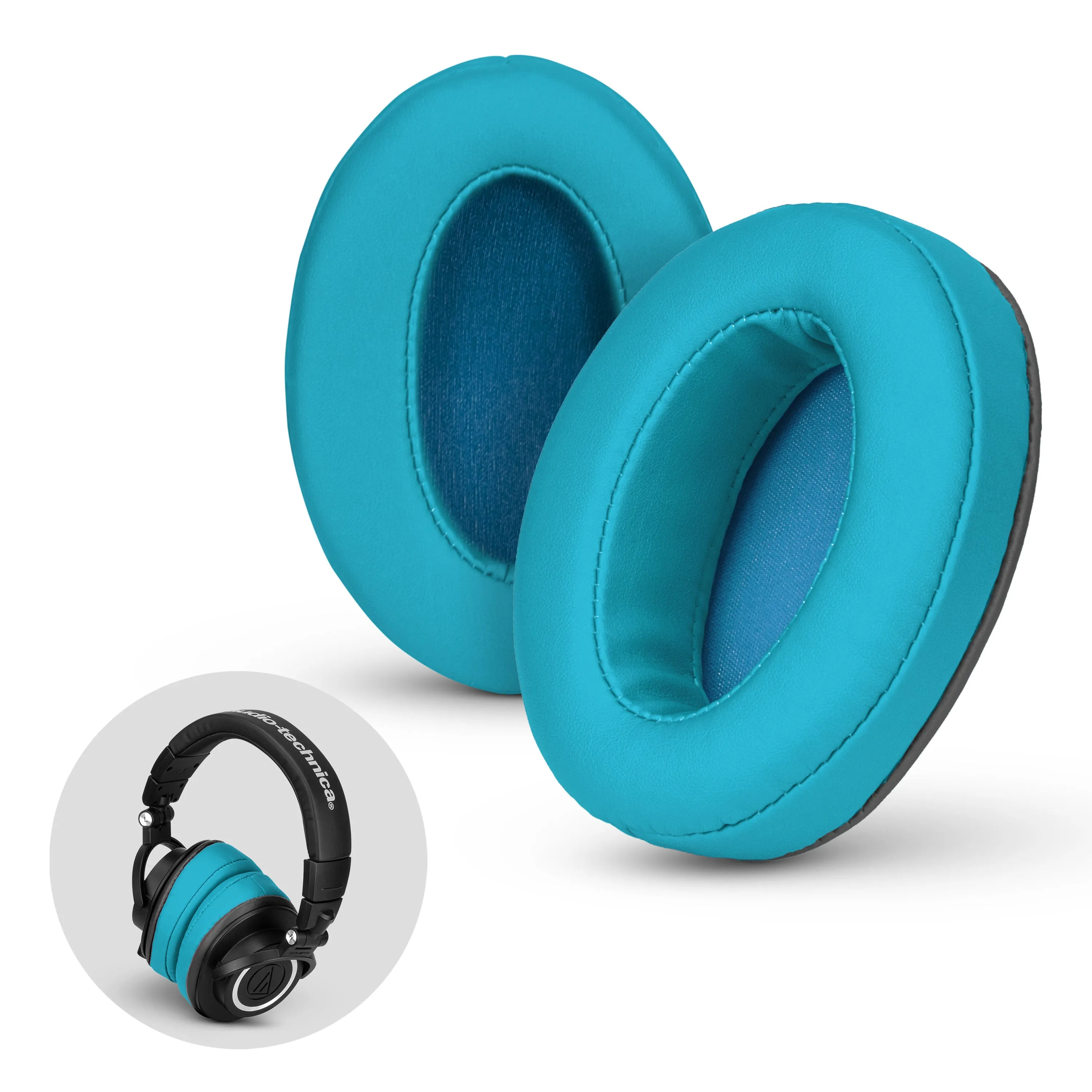 Memory Foam Earpads for Headphones, Angled Oval Design - Enhanced Comfort