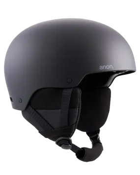 Anon Raider 3 Round Fit Snow Helmet - Black