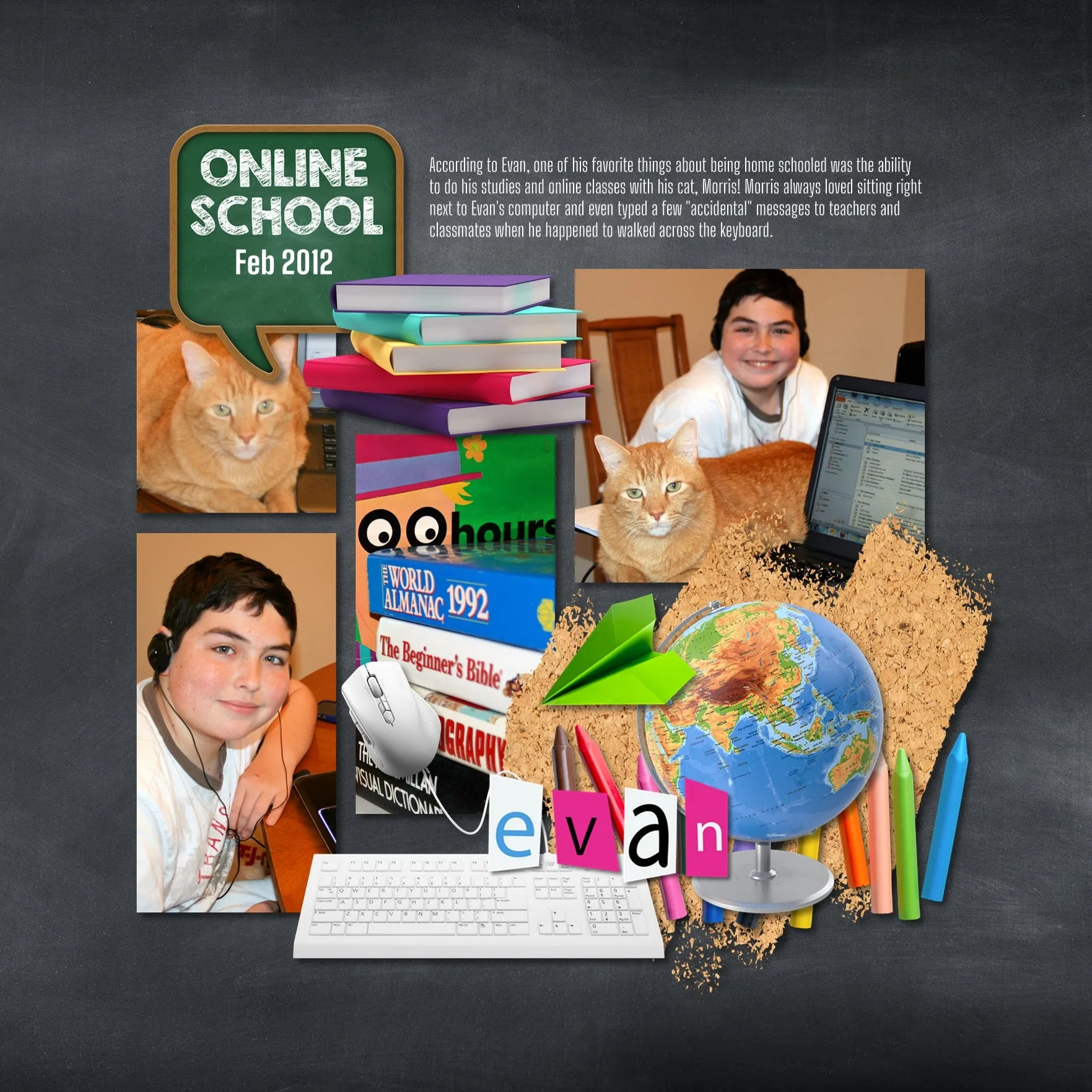 Around the School Mega Digital Scrapbook Bundle