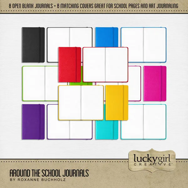 Around the School Mega Digital Scrapbook Bundle