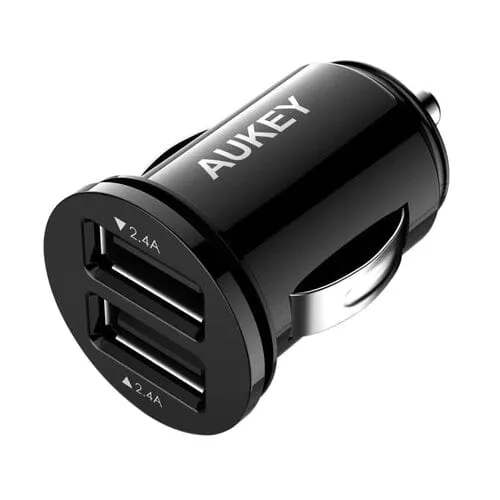 Aukey Universal True AiPOWER 24W 4.8A Dual Port Car Charger (Refurbished)