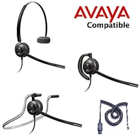 Avaya Compatible Plantronics EncorePro 540 HW540 Headset with Avaya Cord