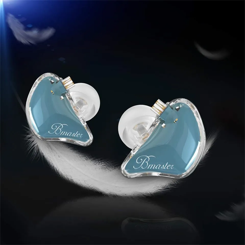 BASN Bmaster 2-Pin Triple Drivers In Ear Monitor Headphones (Blue)