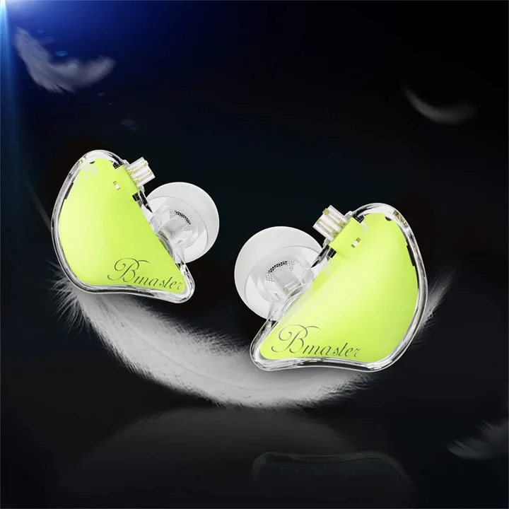 BASN Bmaster 2-Pin Triple Drivers In Ear Monitor Headphones (Yellow)