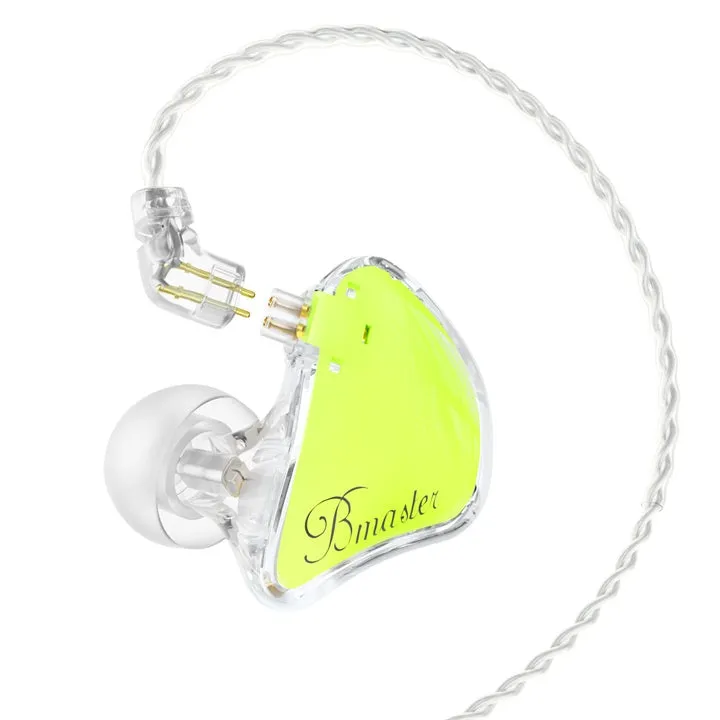 BASN Bmaster 2-Pin Triple Drivers In Ear Monitor Headphones (Yellow)