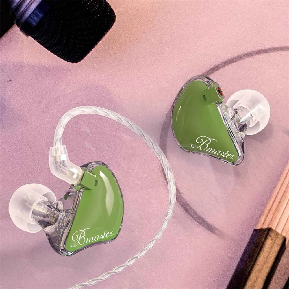 BASN Bmaster Triple Drivers In Ear Monitor Headphones (Olive)