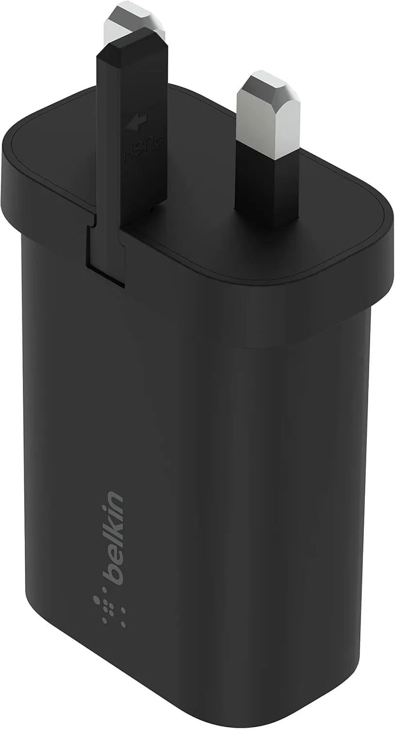 Belkin Boost Charge 25W USB C UK Wall Charger with PPS Black - WCA004muBK