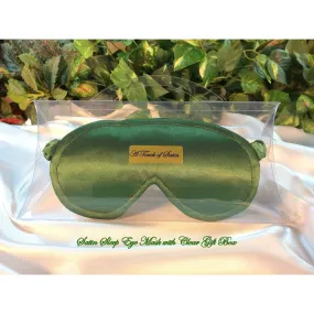 Best Travel Accessory Green Sleep Mask. Eye Cover Frequent Flyers