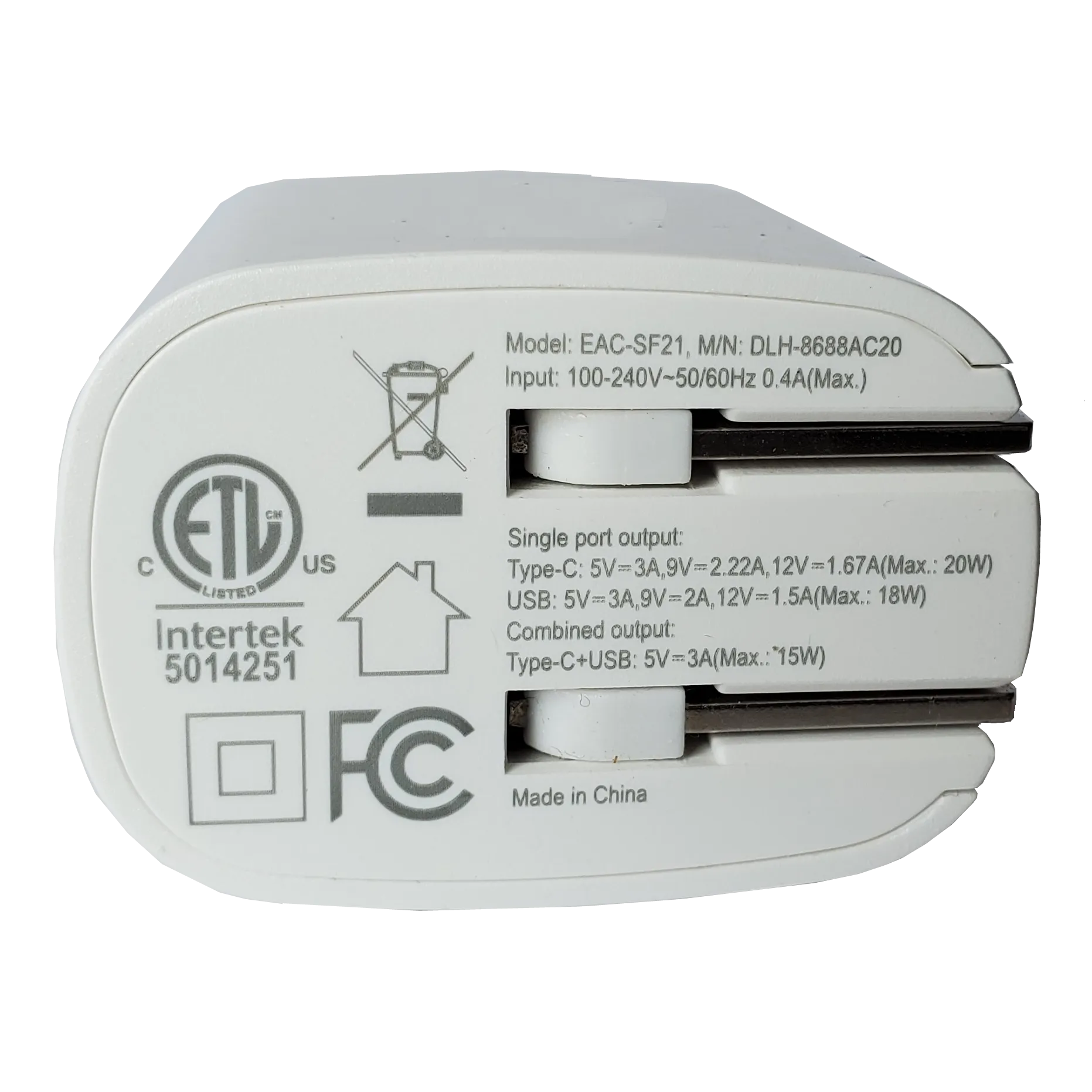 C2329 USB Charger with Dual Outputs