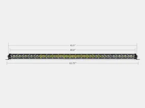 Cali Raise LED 42" Slim Single Row LED Bar (Amber)