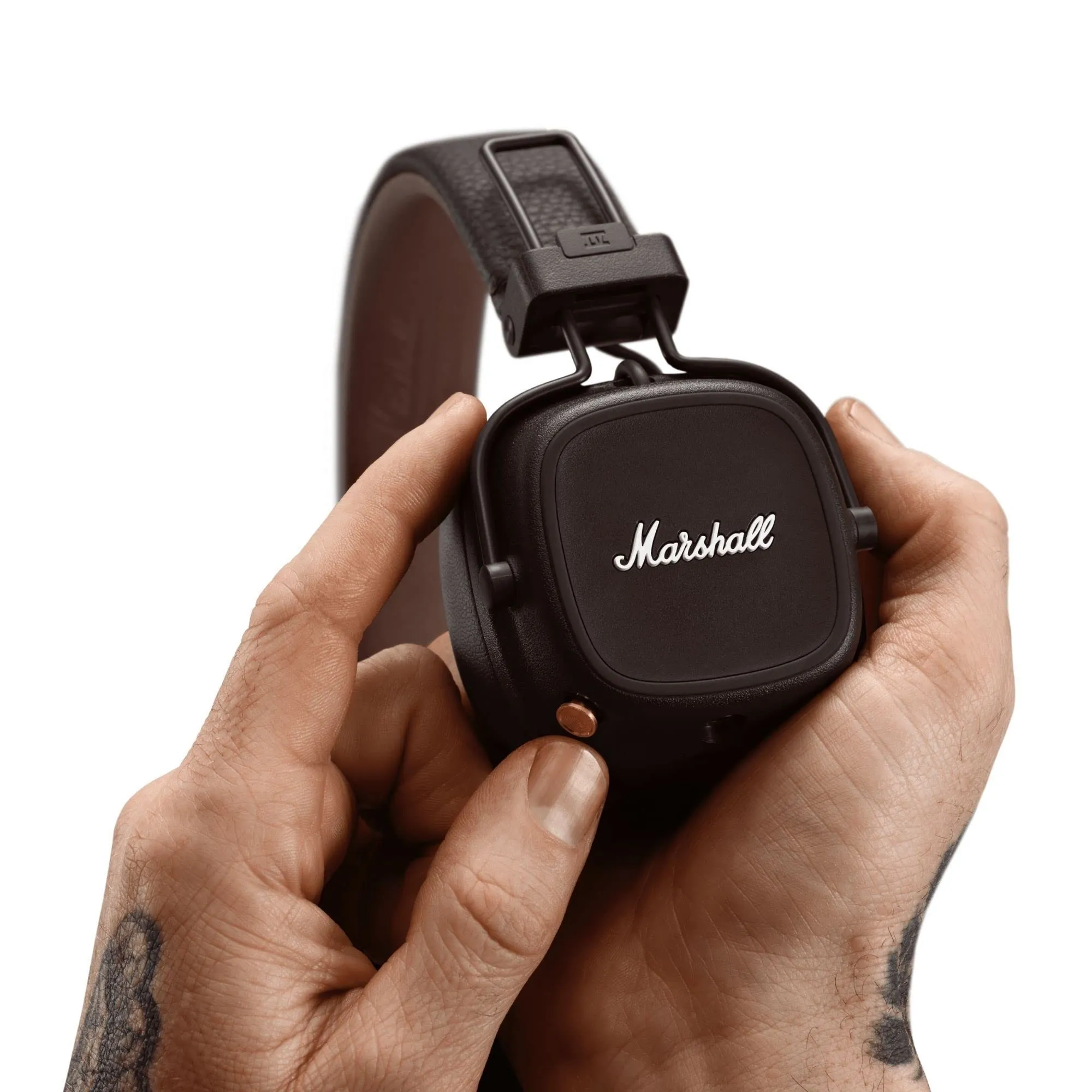 Certified Refurbished - Marshall Major IV On-Ear Bluetooth Headphones, Brown