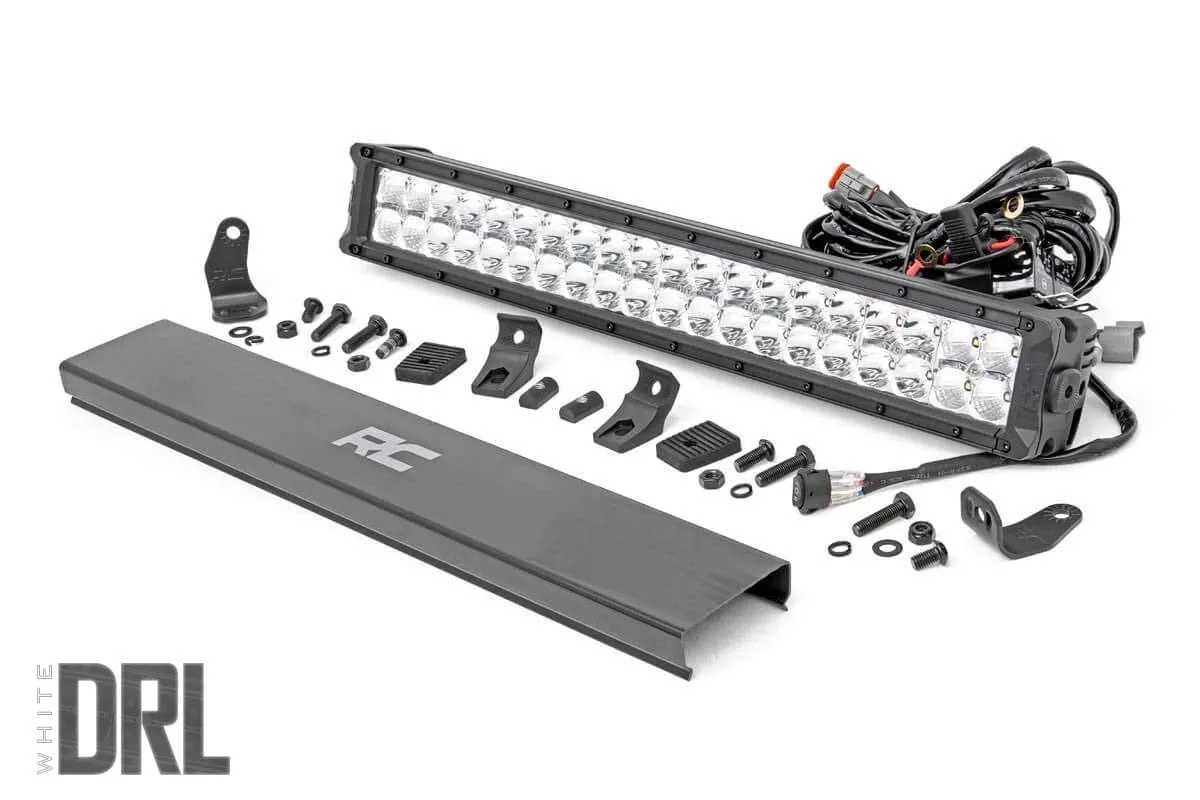 Chrome Series LED Light | 20 Inch | Dual Row | White DRL