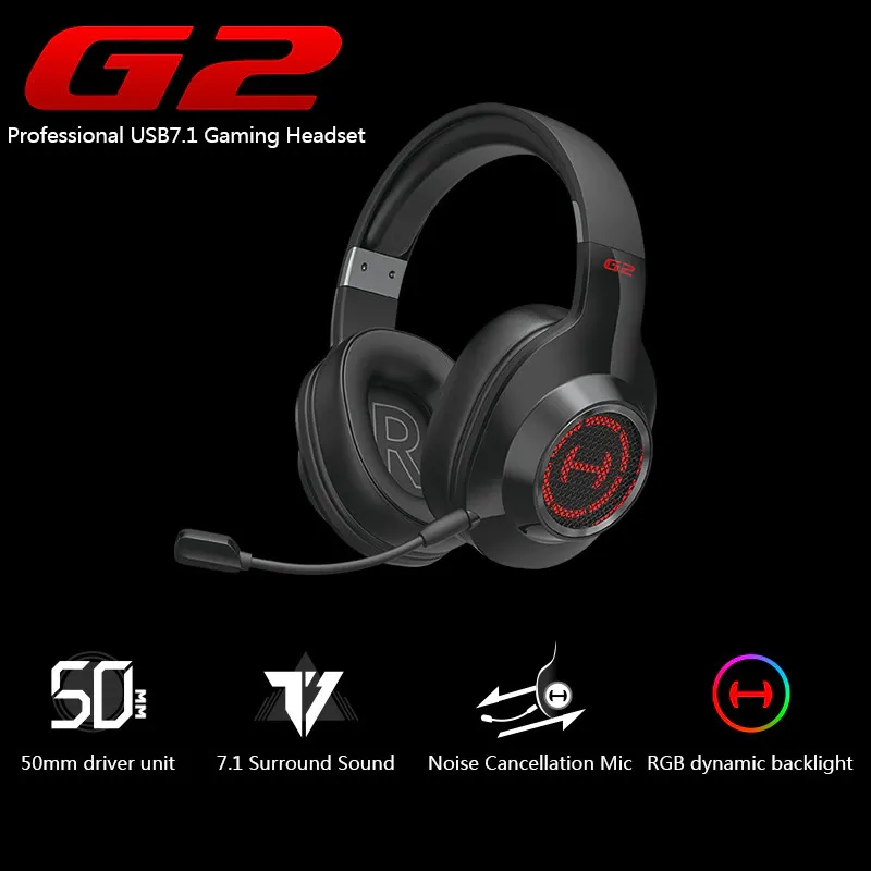 Edifier Hecate G2II Gaming Headset USB-Audio PC/PS4/XBOX Black