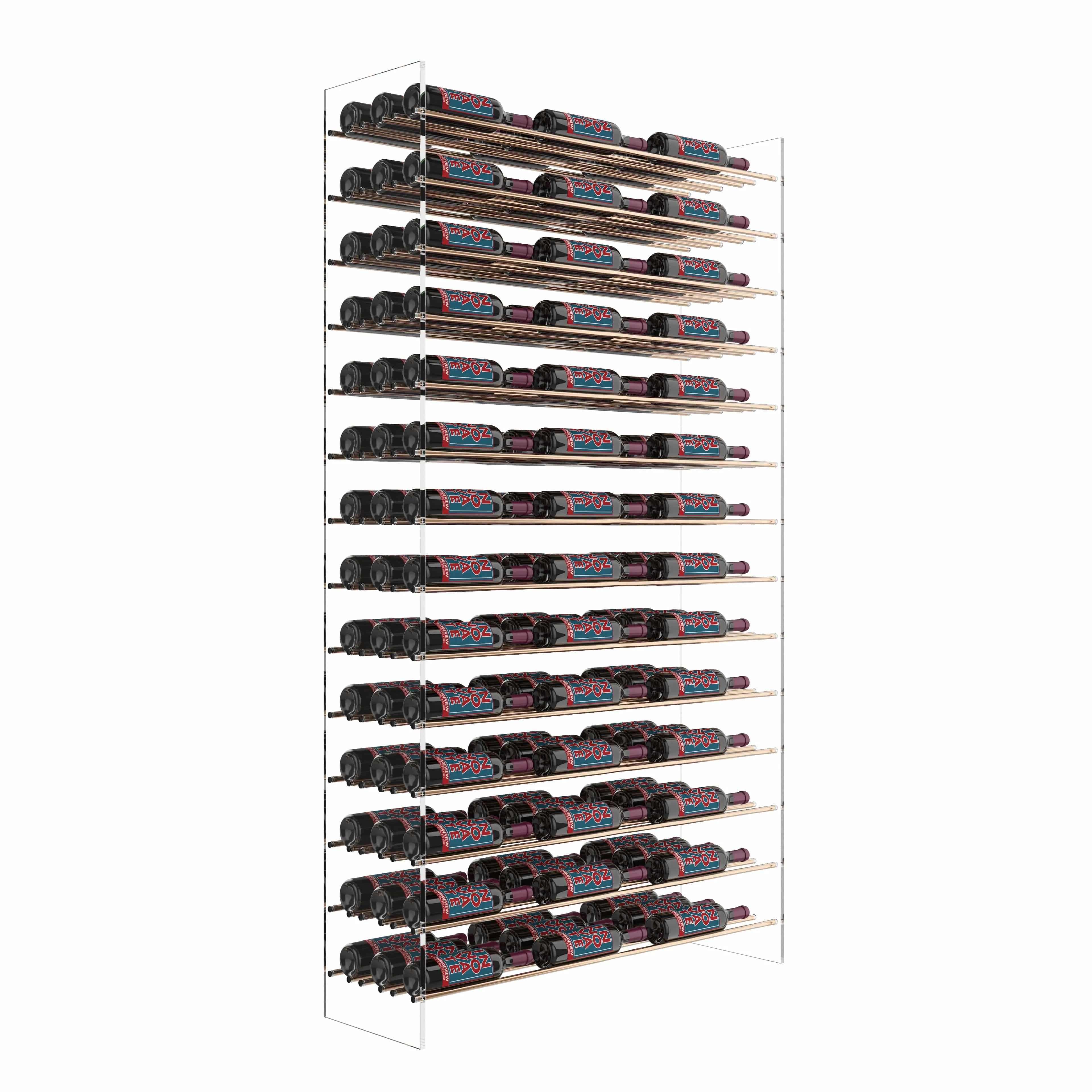 Evolution Freestanding Metal and Acrylic Wine Rack Tower 72 3C (126 - 504 Bottle)