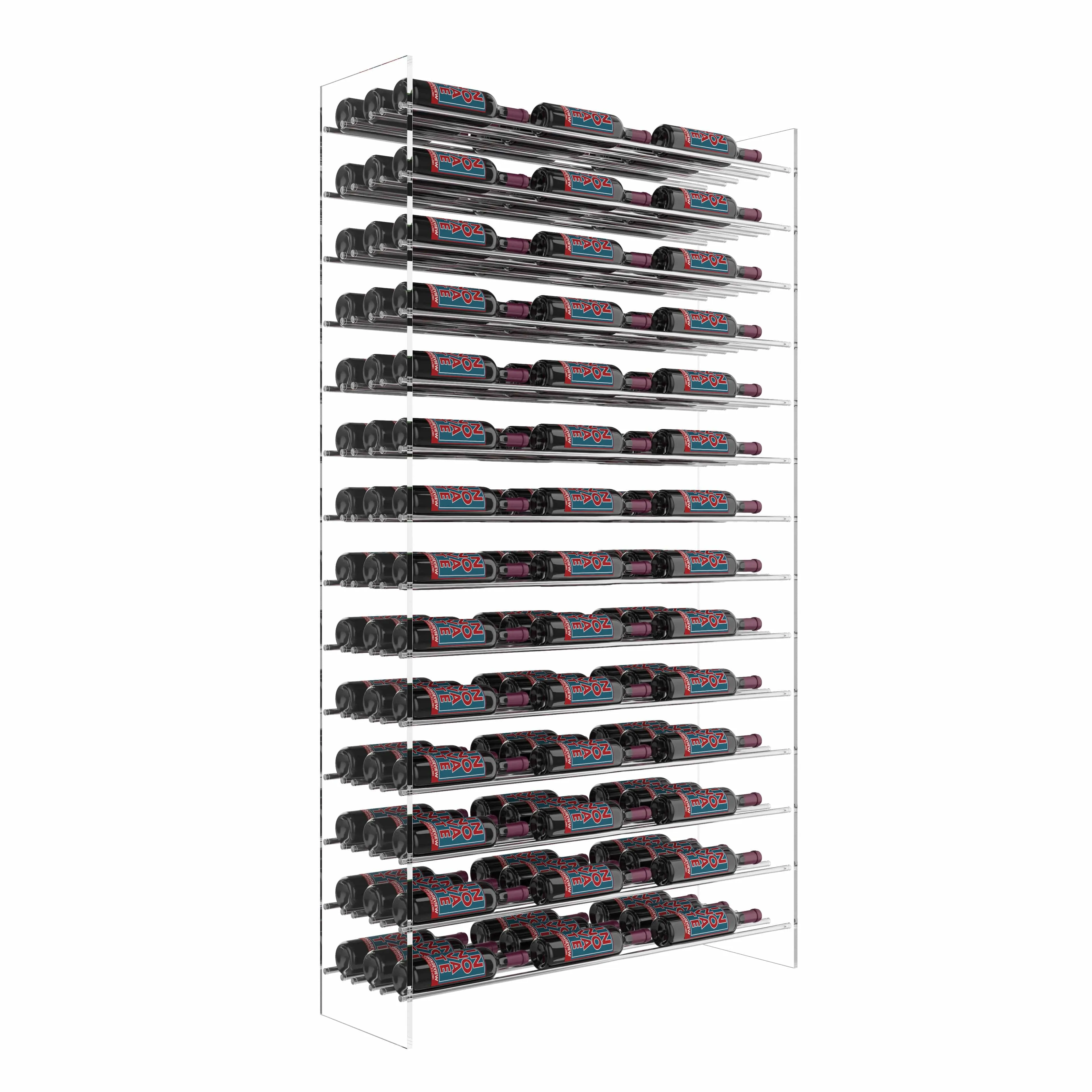 Evolution Freestanding Metal and Acrylic Wine Rack Tower 72 3C (126 - 504 Bottle)