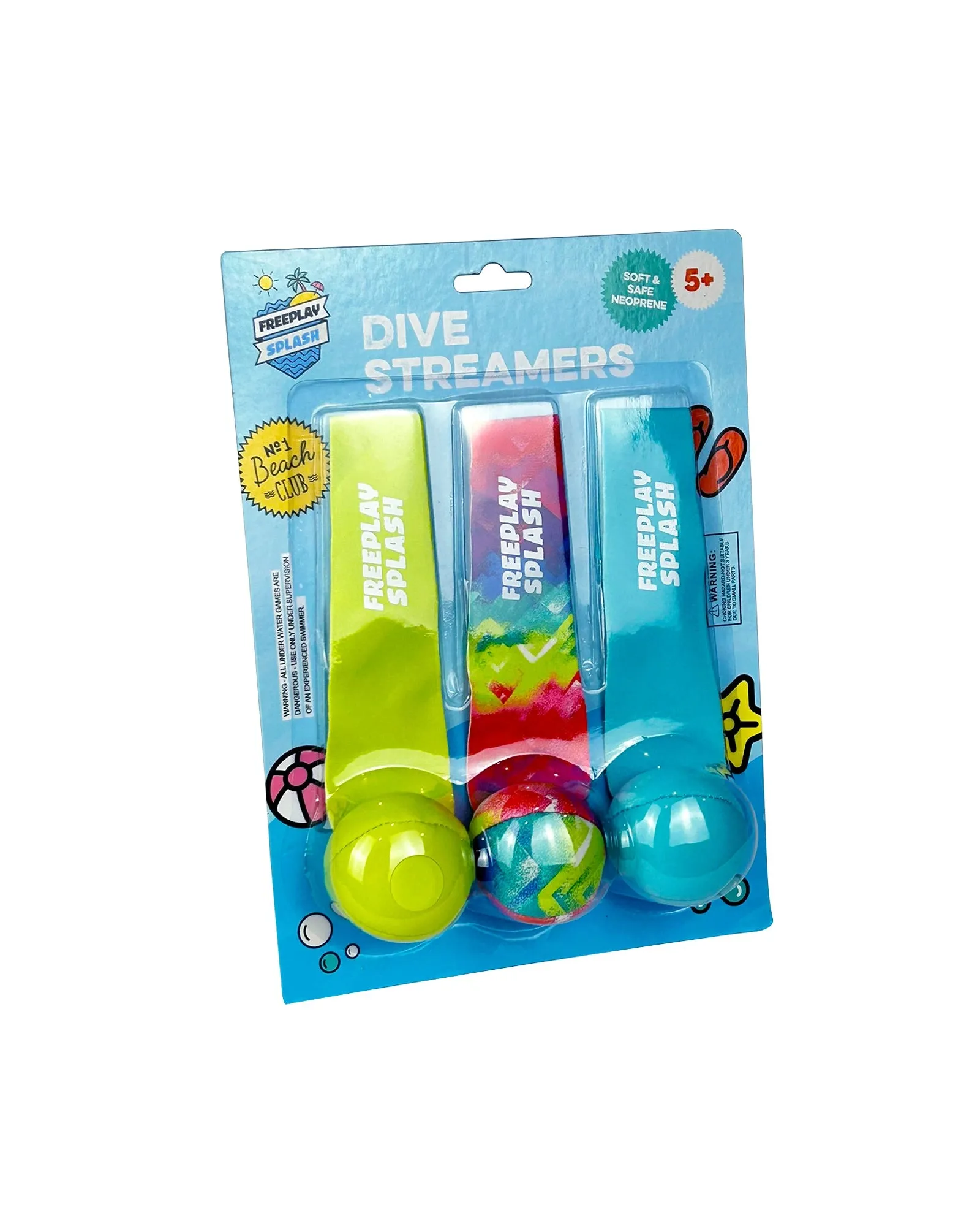 Freeplay Kids Neoprene Dive Streamers 3pk