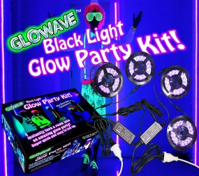 Glow Party Blacklight Led Strip Kit 115w Uv Lights for Big Rooms