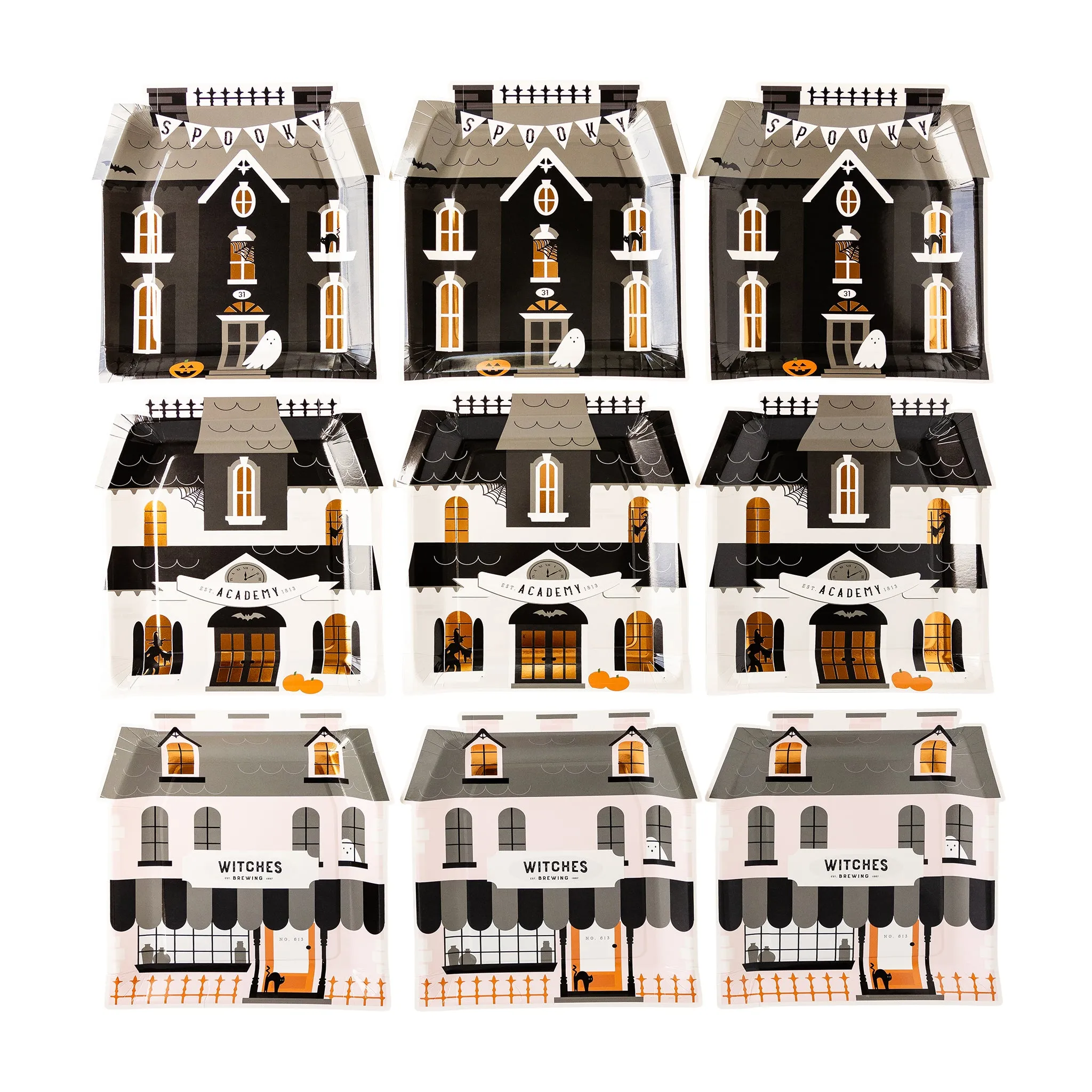 Haunted House Shaped Plate Set