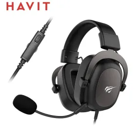 HAVIT H2002d Wired Headset Gamer PC 3.5mm PS4 Headsets Surround Sound &amp; HD Microphone Gaming Overear Laptop Tablet Gamer