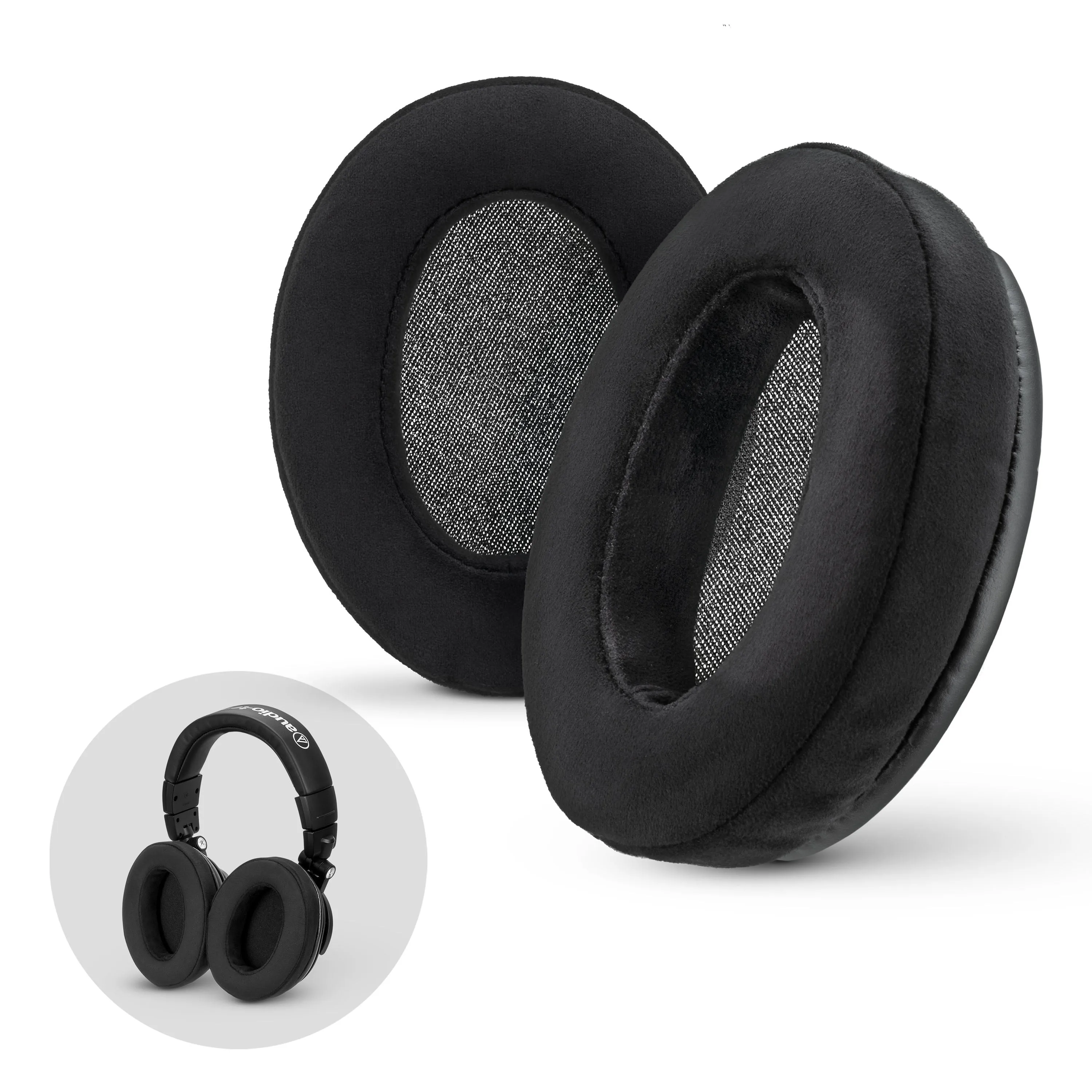 Headphone Memory Foam Earpads - Oval - Micro Suede