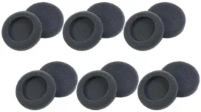 HP/Plantronics Replacement Foam Ear Cushion (6-Pair), Black for use with H51, H51N, H61, H61N, H91, H91N, H101, H101N, SP04, SP05, PLX400 and PLX500 Headsets