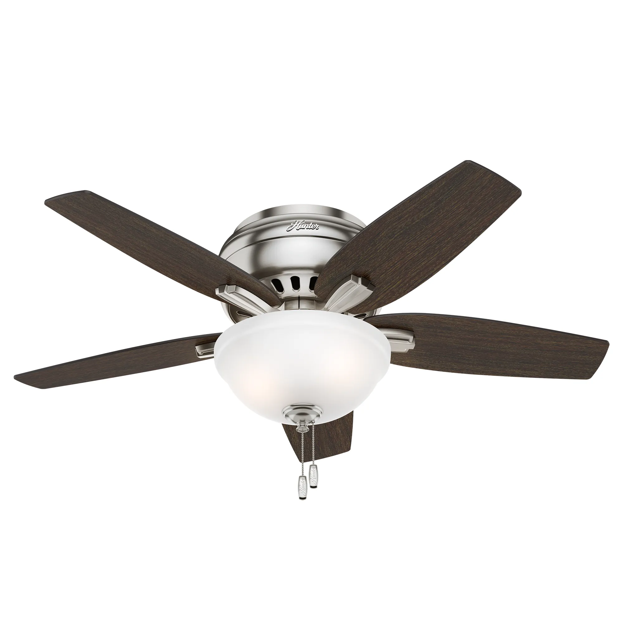 Hunter 42 inch Newsome Low Profile Ceiling Fan with LED Light Kit and Pull Chain