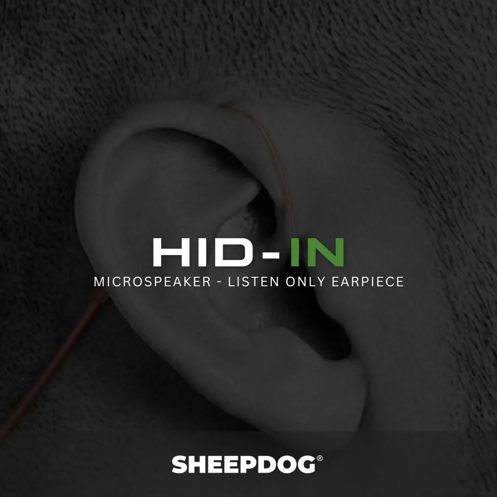 Impact HID-IN Micro Tubeless Listen-Only Earpiece, Clear