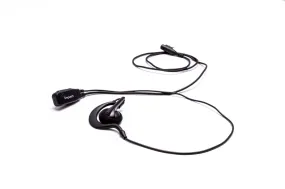 Impact Silver Series 1-Wire Surveillance Kit for Two-Way Radio with Ear Hanger w/ On-Ear Speaker M1-S1W-EH3