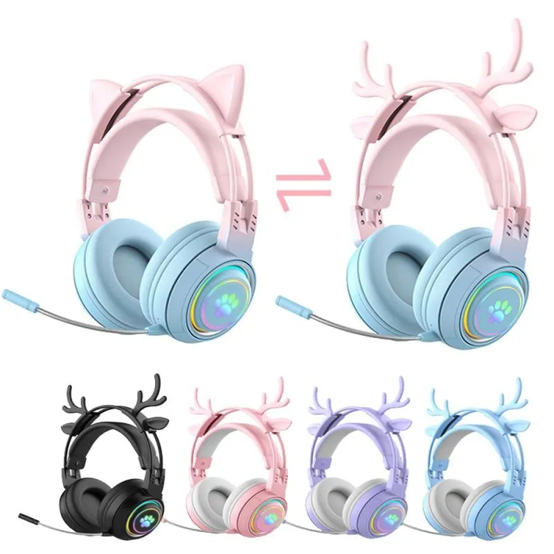 Interchangeable Deer Antler & Neko Headset