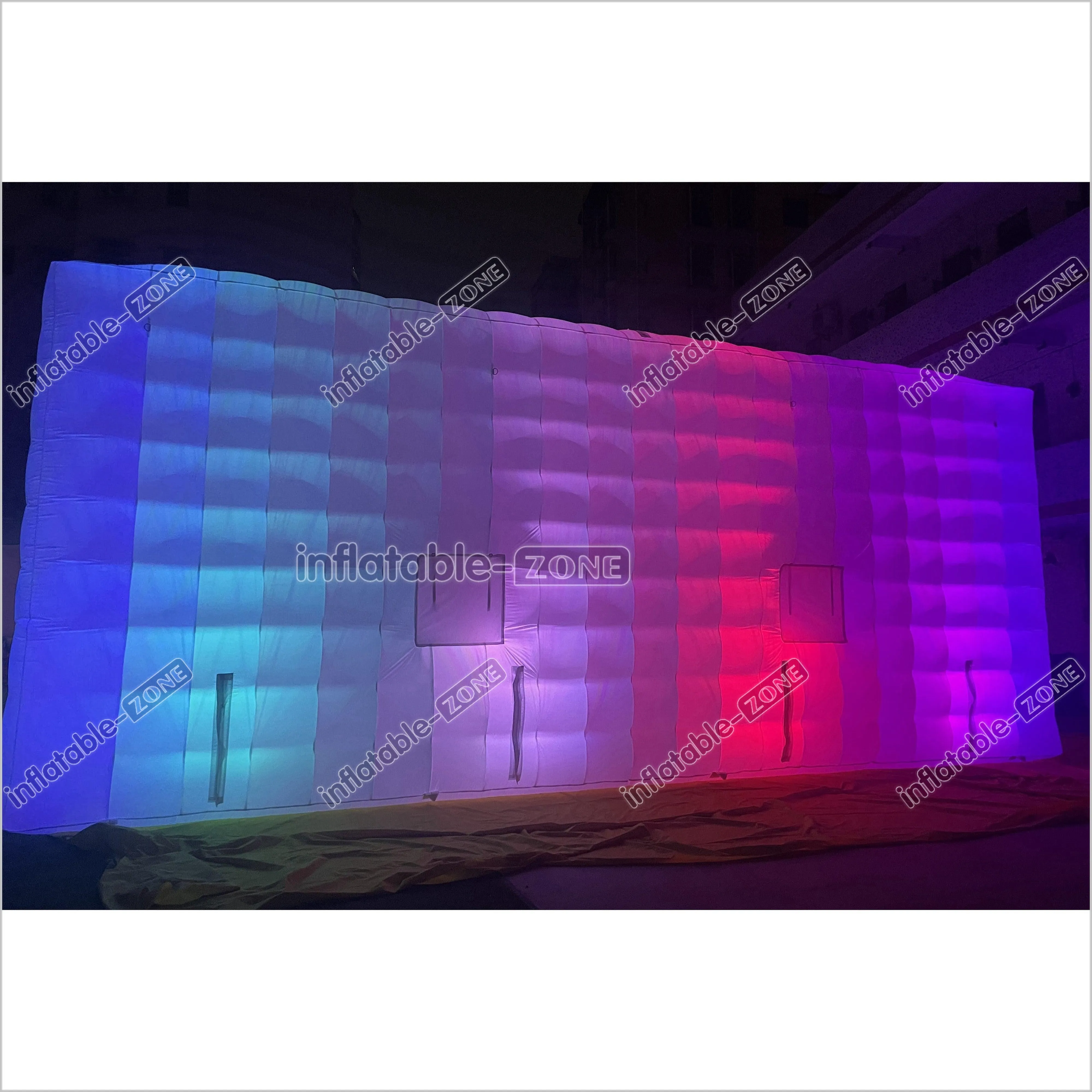 Large Outdoor Inflatable Night Club Inflatable Air Cube Tent LED Wedding Igloo Inflatable Tent For Party Event