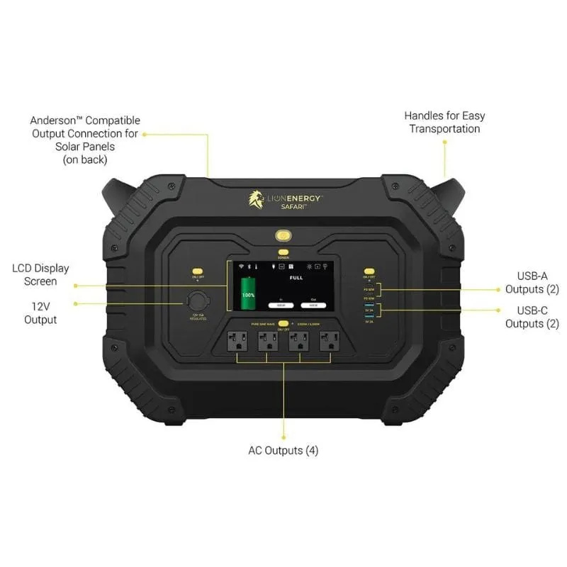 Lion Energy Safari Portable Power Station