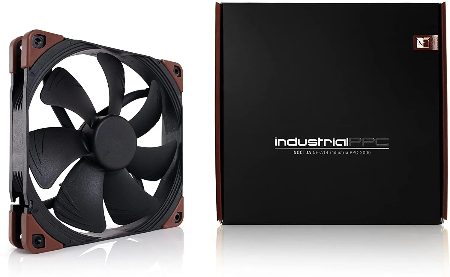 Noctua NF-A14 iPPC-2000, Heavy Duty Cooling Fan, 3-Pin, 2000 RPM (140mm, Black)