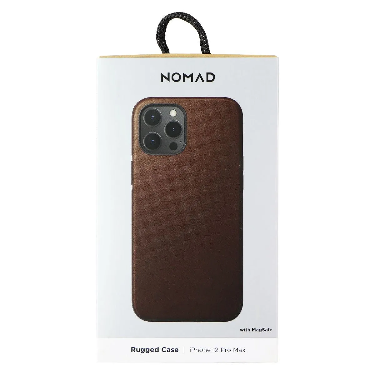 Nomad Rugged Phone Case for MagSafe for iPhone 12 Pro Max - Rustic Brown