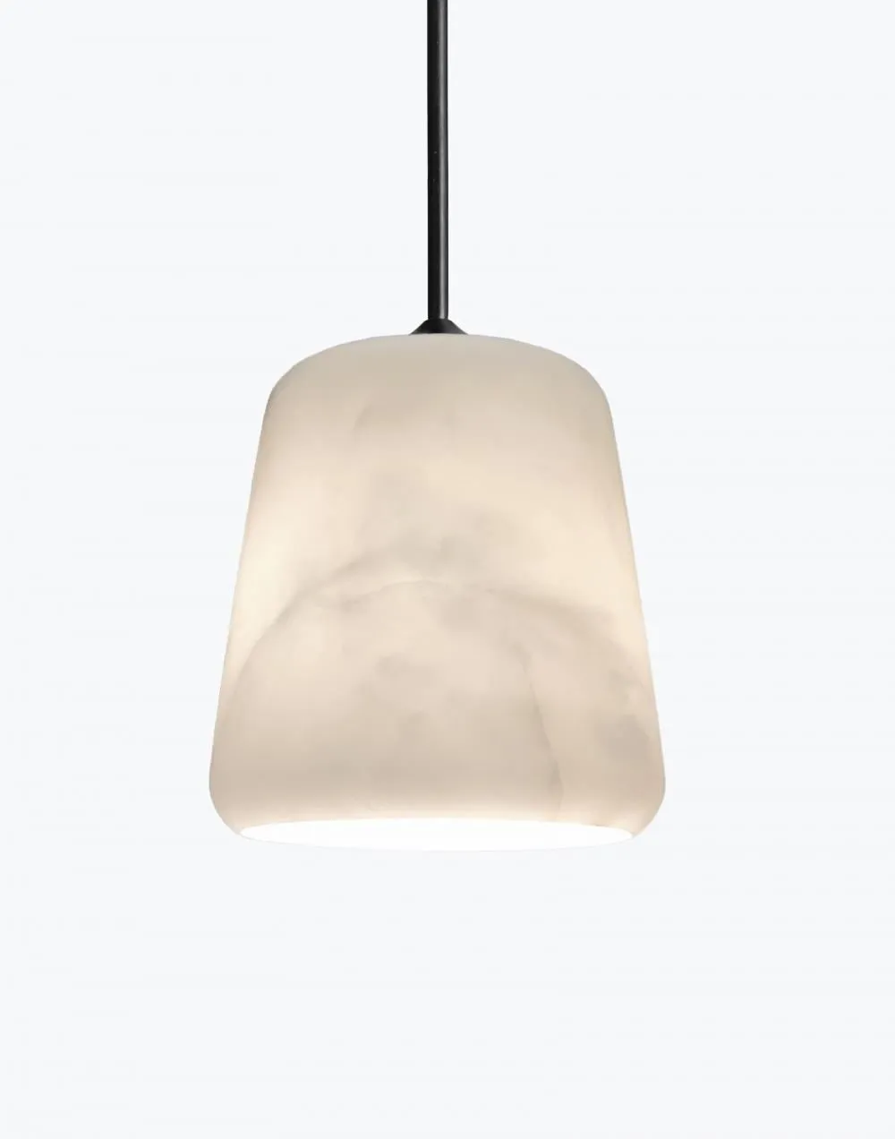 Outlet Material pendants - White marble black sheep edition - with black fittings