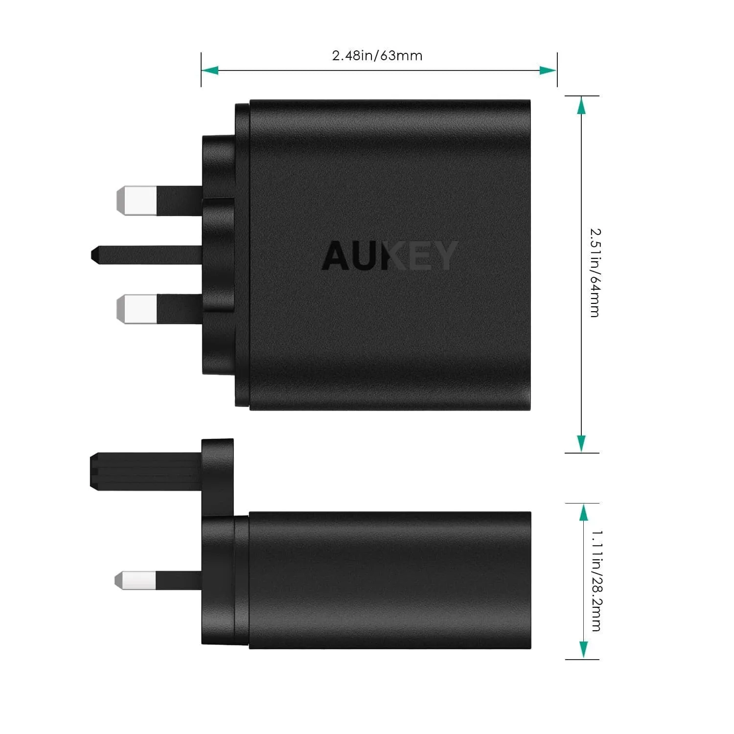 PA-T7 36W Dual Qualcomm Quick Charge 2.0 Charger (UK Plug)