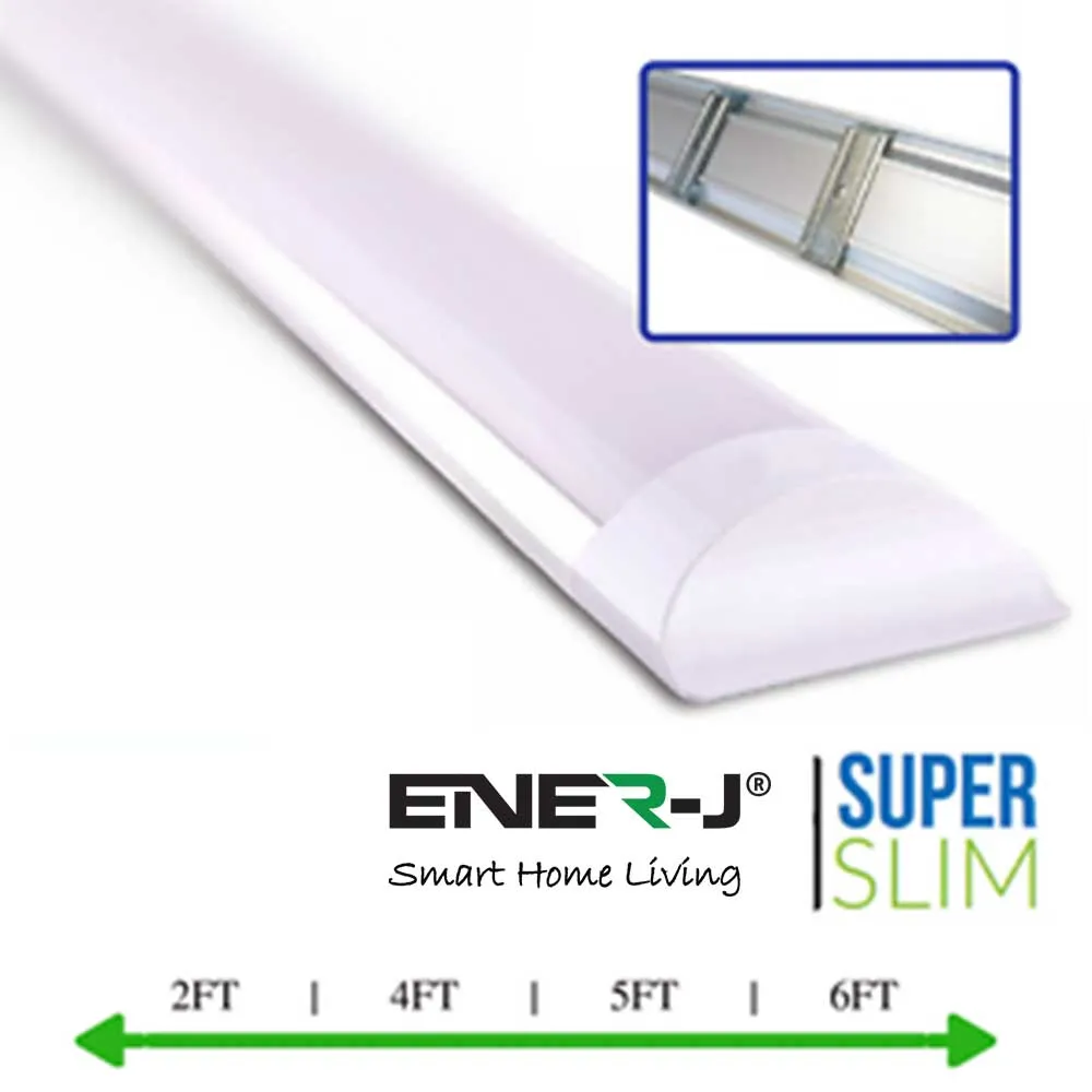 Pack of 2 36W LED Triproof Batten Tube Lights, 120cms, 3000K, IP65 Waterproof, No UV and IR Radiation, Super Bright Tube Light for Kitchen, Living Room, Bathroom, Office, etc.