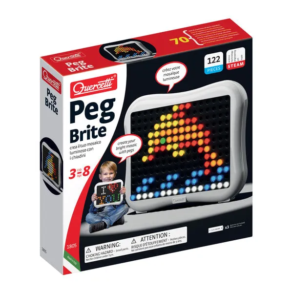 Peg Brite: Light Up Mosaic Peg Board 122pc