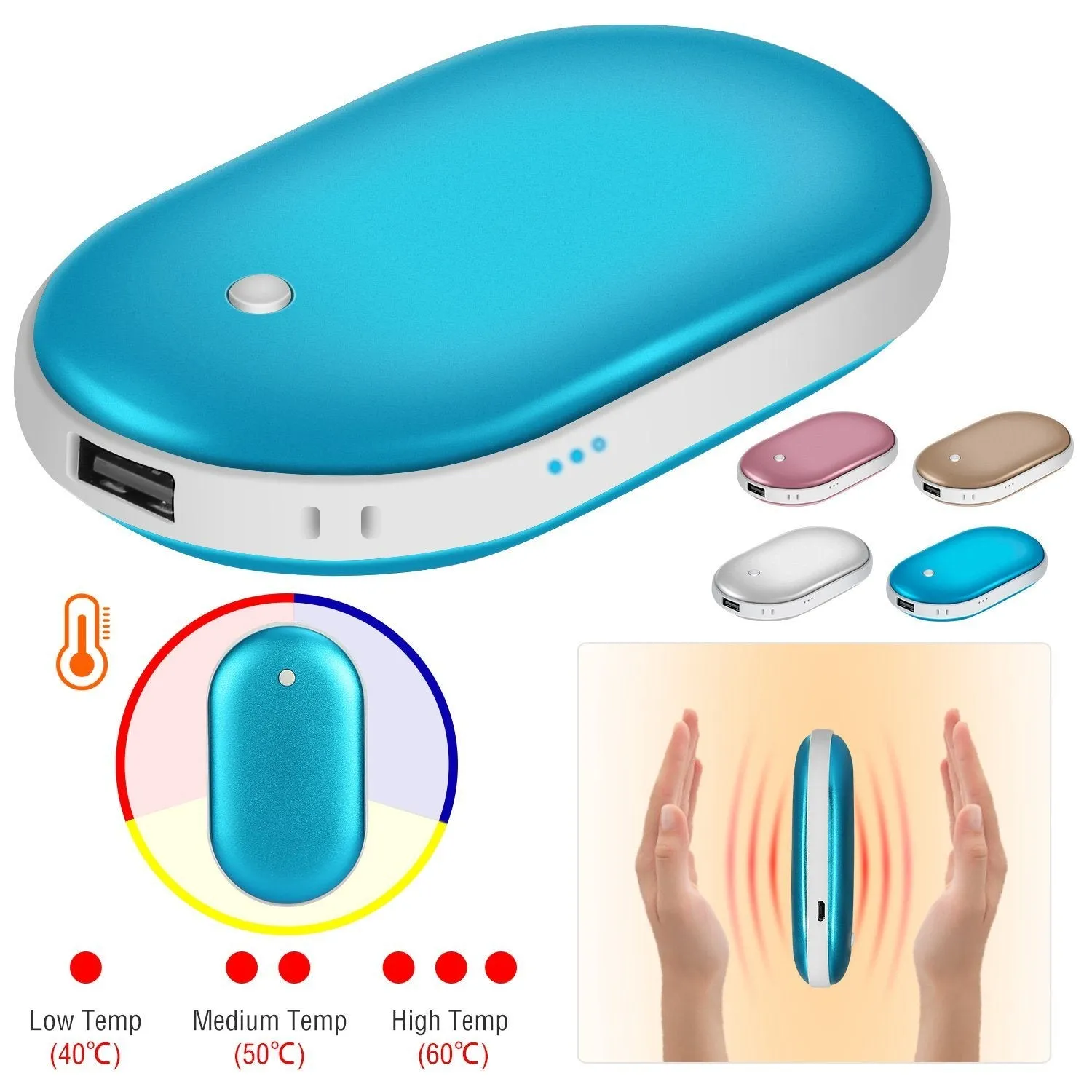 Portable Hand Warmer 5000mAh Power Bank