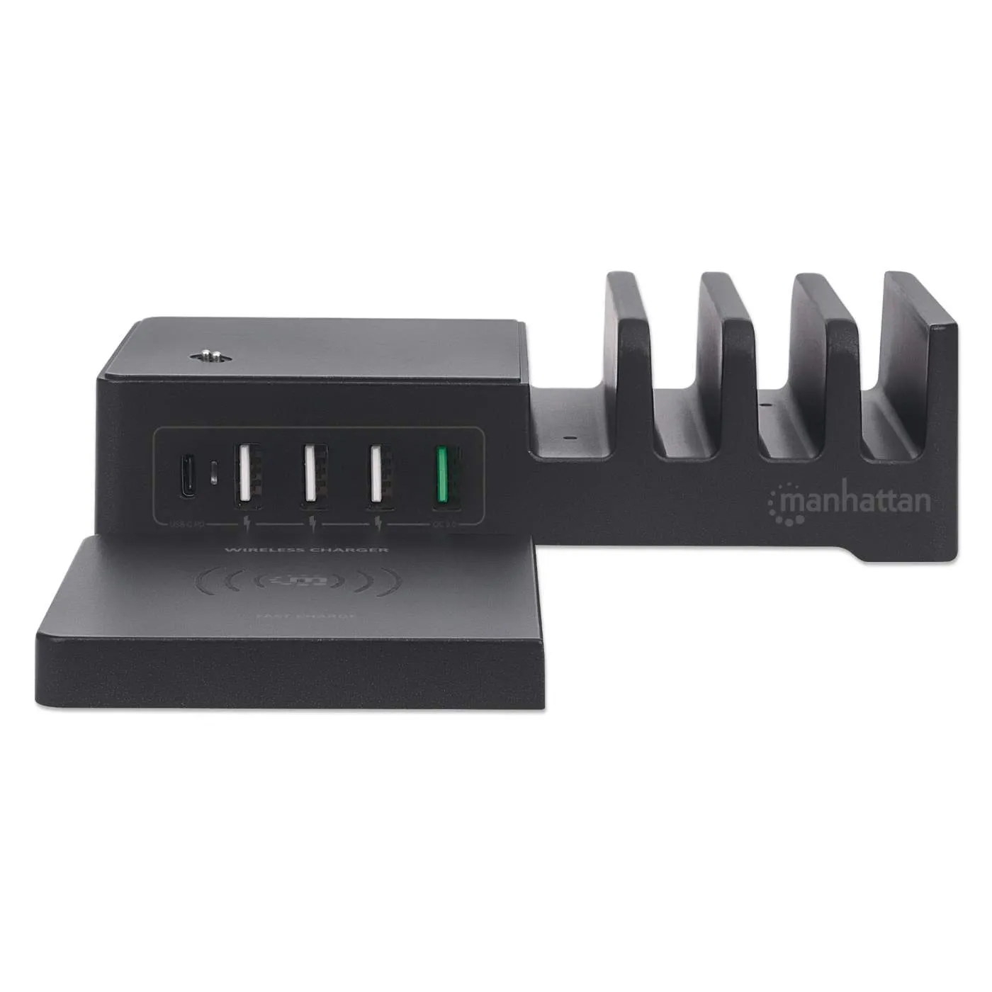 Power Delivery Charging Station with Wireless Charging Pad - 55 W