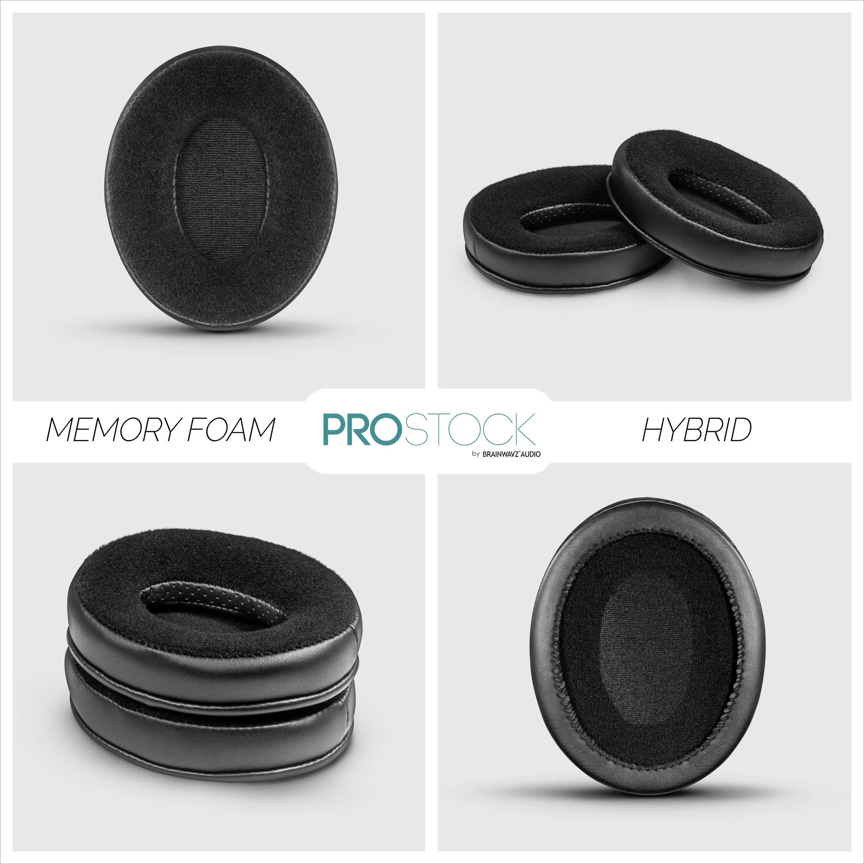 ProStock ATH M50X & M Series Replacement Earpads - Custom Designed Shape with Memory Foam - Hybrid