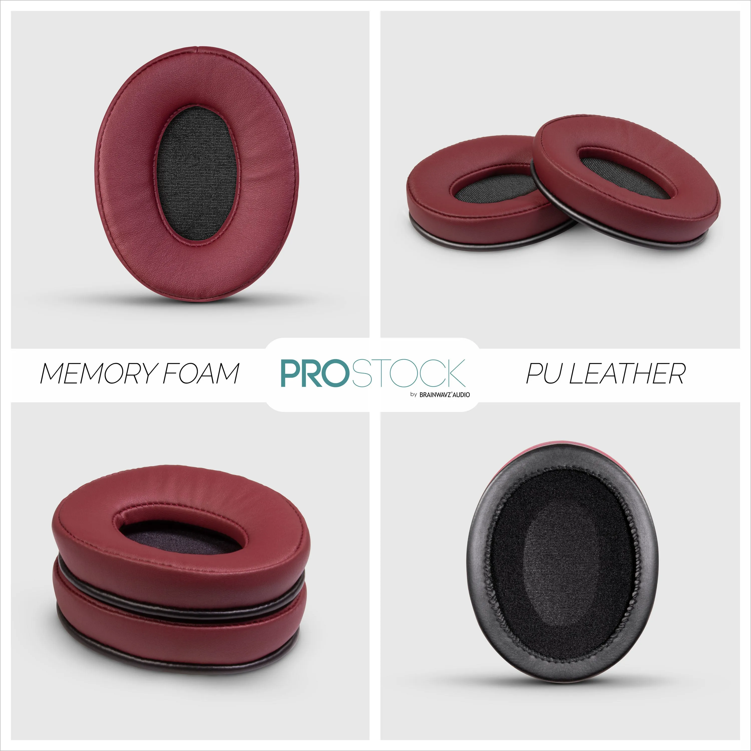 ProStock ATH M50X & M Series Replacement Earpads - Custom Designed Shape with Memory Foam - PU