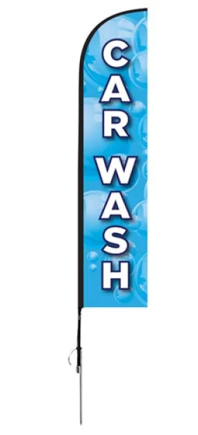 "Car Wash" Flag- Blade Style