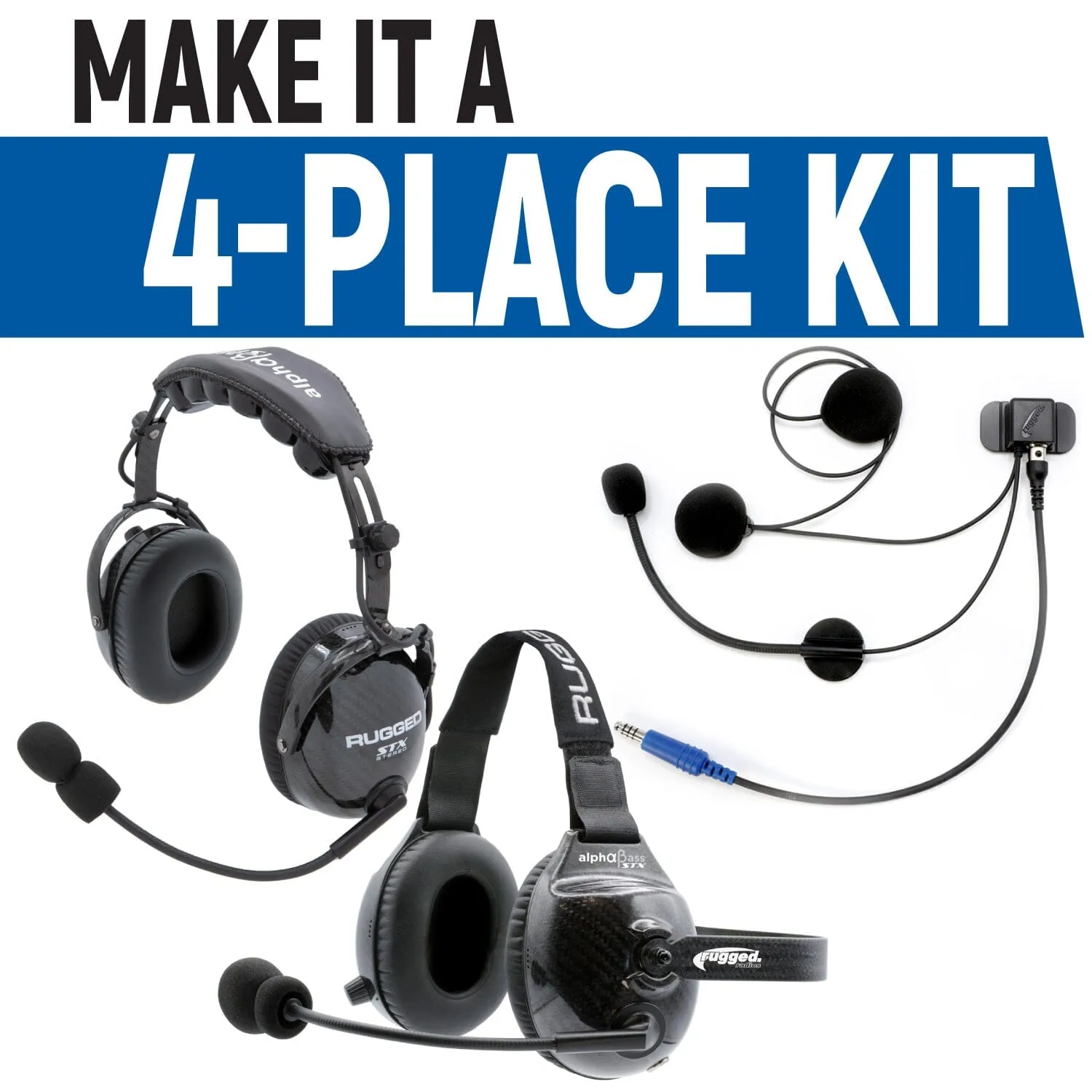 Rear Seat Expansion Kit with Helmet Kits or Headsets