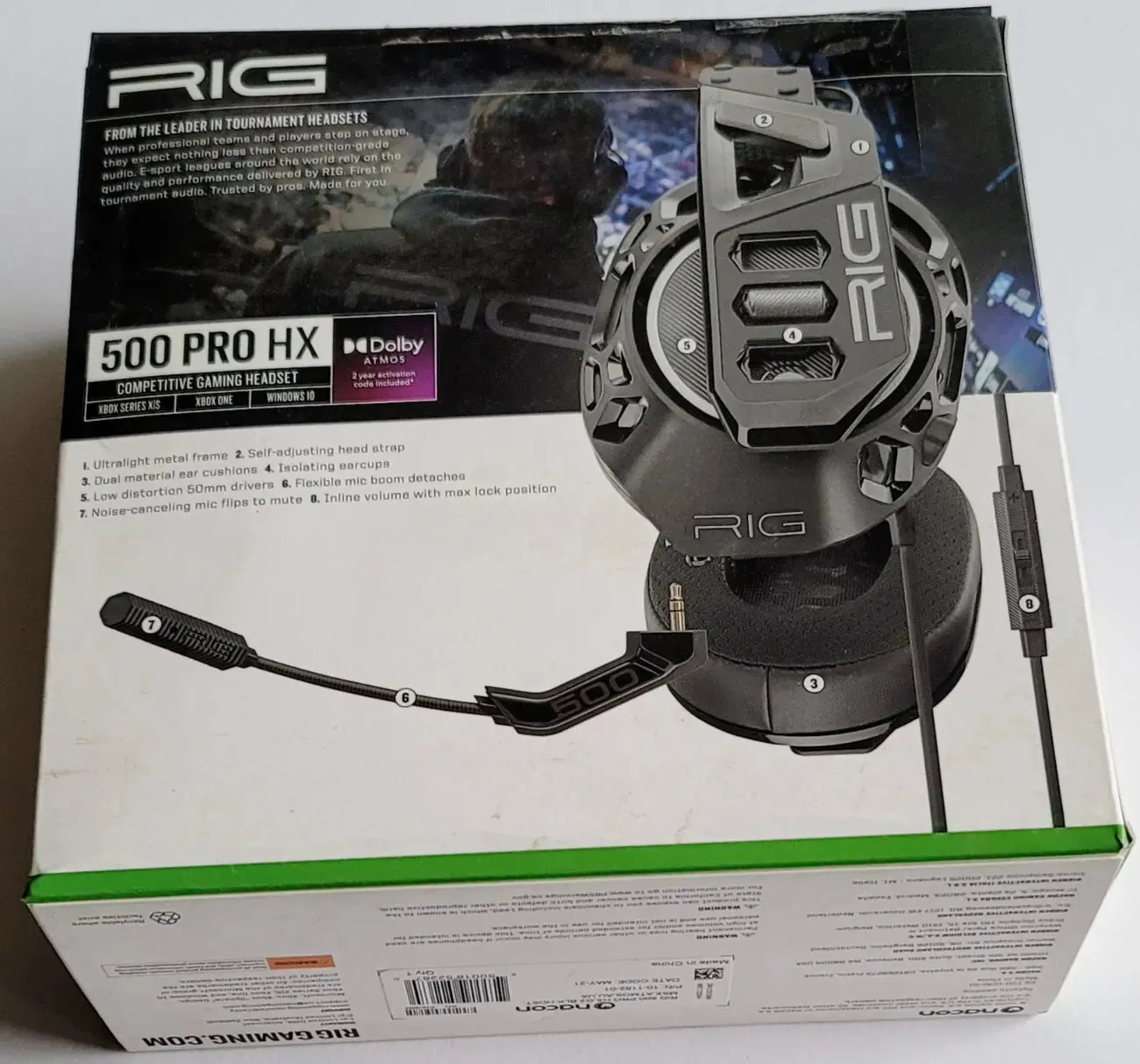 RIG 500 PRO HX Gen 2 Gaming Headset Xbox Series X S Xbox One Win 10 11